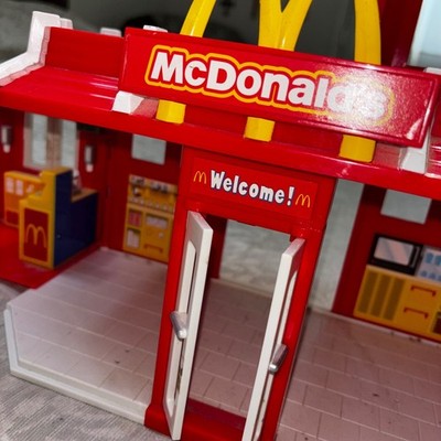 Vintage 1990s McDonalds Restaurant Playset Grimace Figure Fold Out