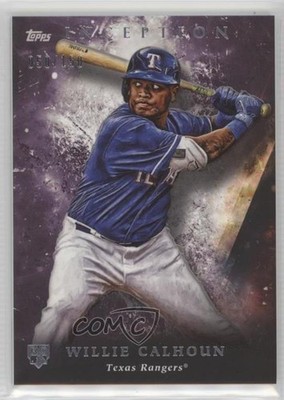 2018 Topps Inception Purple 50/150 Willie Calhoun #87 Rookie RC z7h