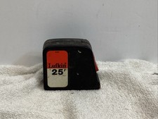 Vintage Lufkin 25ft Steel Tape Measure No. 8425 Lock  Release Made In USA