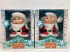 2 NIB Vintage 1992 Hasbro Cabbage Patch Kids Holiday Edition Santa Dolls #30315