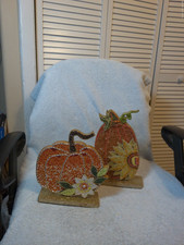 Thanksgiving Autumn Beaded Pumpkin Flower Sunflower Tabletop Decor