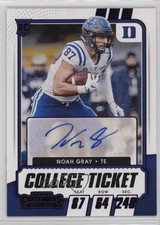 2021 Panini Contenders Draft Picks College Game Ticket Purple Noah Gray Auto c6x