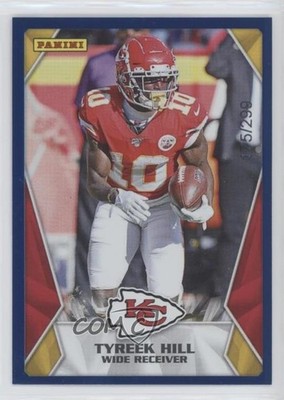 2020 Panini NFL Sticker & Card Collection Blue 175/299 Tyreek Hill #42 0hd6