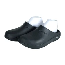 OOFOS Unisex OOcloog Recovery M9 / L11 Black Slip On Comfort Clogs Shoes 