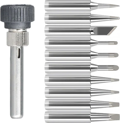 RAPIDBOK 10 Stück Lötspitzen, Lötkolben Spitzen, Ersatzlötspitzenset, Lötspitzen-Set, Sol