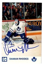 DAMIAN RHODES TORONTO MAPLE LEAFS 4X6 PROMO SIGNED AUTOGRAPHED PHOTO COA