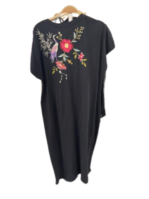 Johnny Was Osaka Relaxed Knit Dress Cotton Special Embroidery Floral Black L NEW | eBay Johnny Was Osaka Relaxed Knit Dress Cotton Special Embroidery Floral Black L NEW | eBay