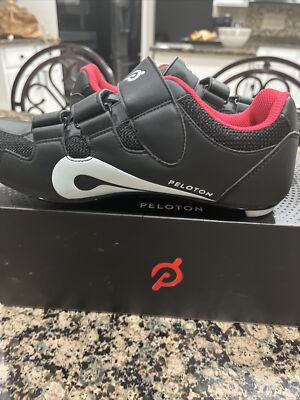 Peloton Bike Sneakers Black White And Red Unisex Size 40  display picture 2