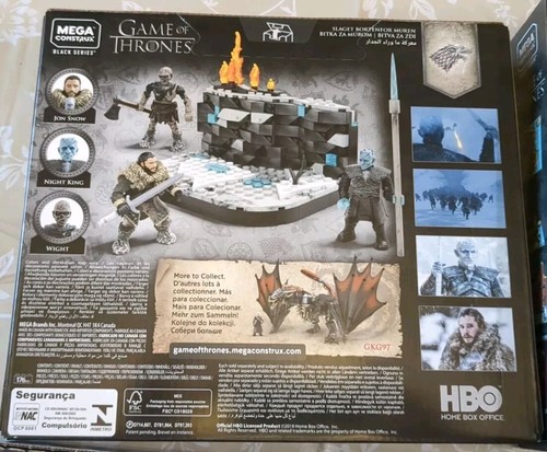 Mega Construx Game of Thrones Red Keep The Wall Iron Throne Drogon NISB 1500 Pcs - Picture 10 of 11