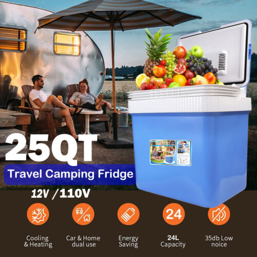 XUKEY 24L Camping Cooler and Warmer Mini Fridge Portable Car Home Refrigerators