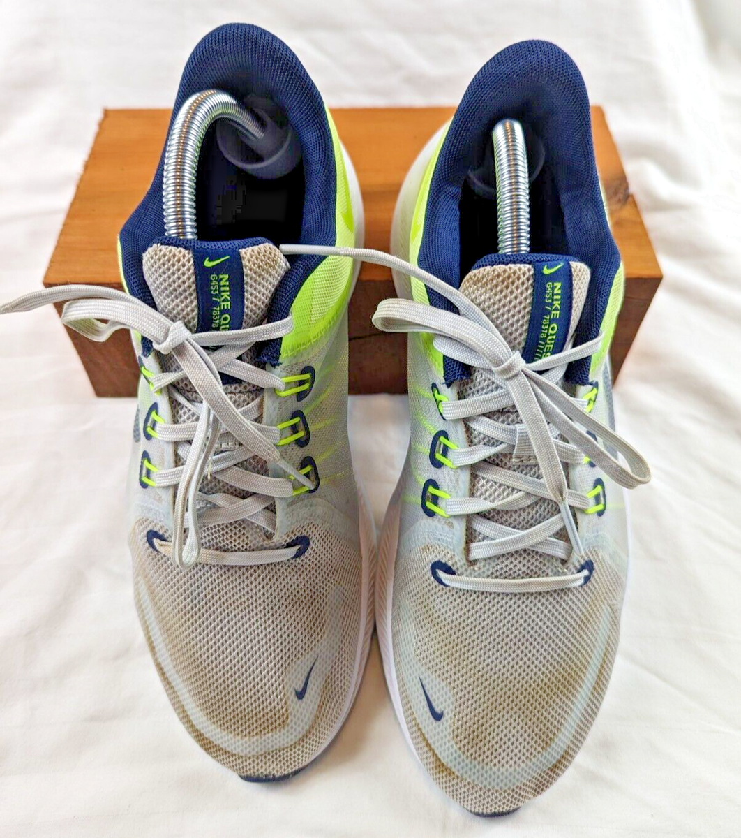 Men Nike Quest 4 Running/Athletic Shoes Photon Dust/Navy  display picture 1