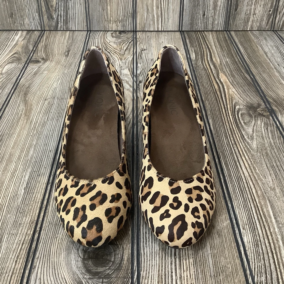 Vionic Mujer Antonia Pump Estampado Leopardo Pelo de becerro Ortoheel Cuña Talla 6.5 EE. UU. Foto 4 de 4