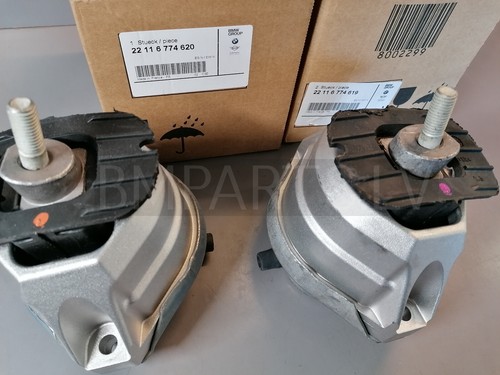 NEW GENUINE BMW E60 E61 & LCI E63 LCI M57N ENGINE MOUNT PAIR 6774619 & 6774620 - Picture 10 of 10