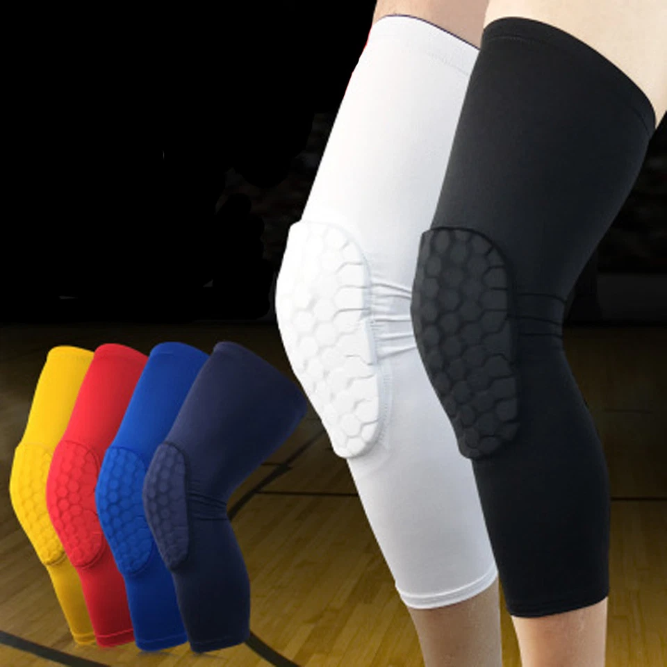 Men Stretch Knee Pads Sport Brace Anti-collision Basketball Cycling Leg Guards - Image 4 of 4