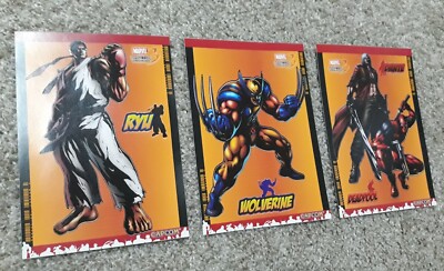 Marvel vs Capcom 3 promo STICKERS Wolverine, Ryu, Dante, Deadpool (Xbox ...