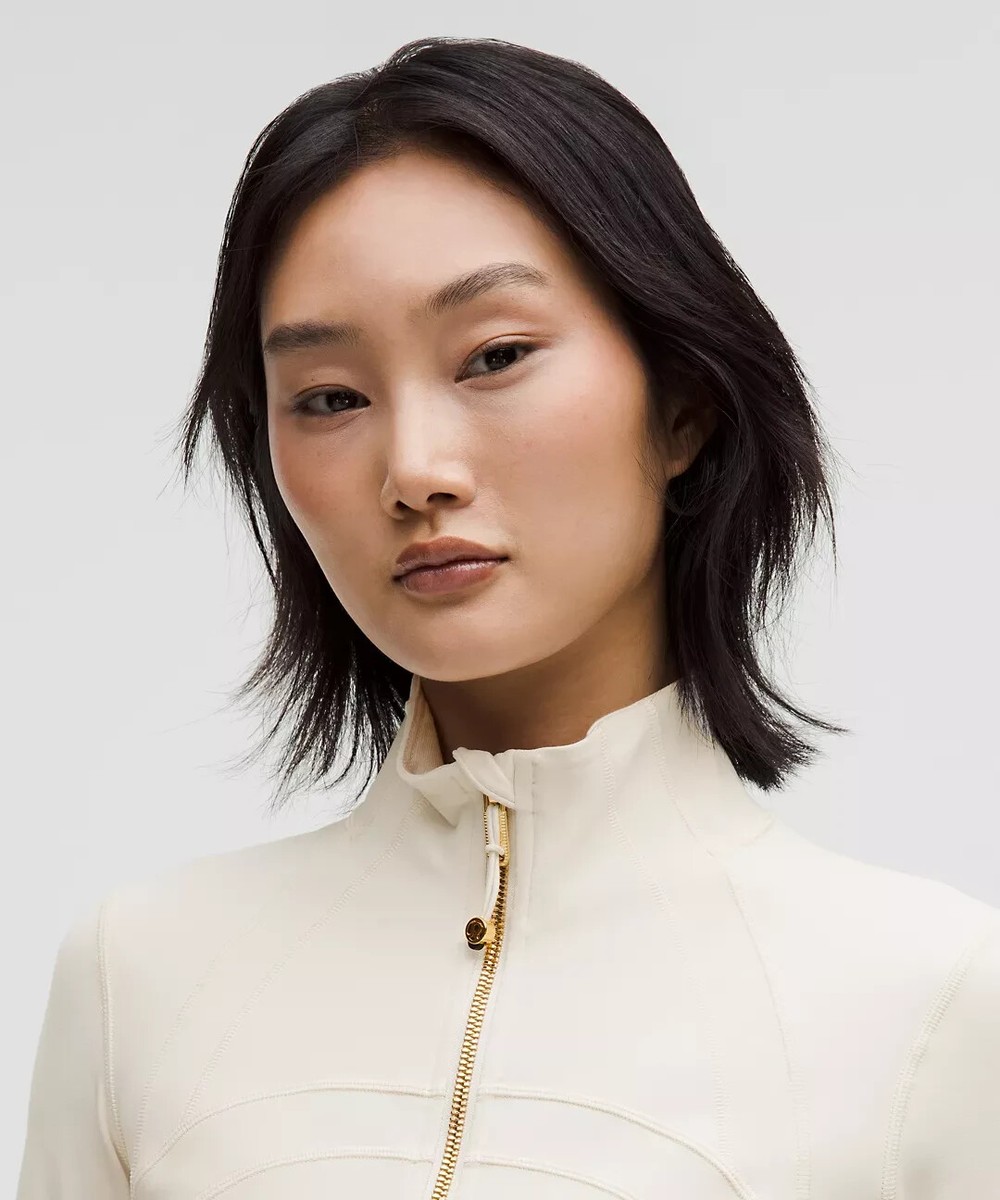 LULULEMON DEFINE JACKET NULU~LIGHT IVORY/GOLD/GOLD~0-2-4-6-8-10-12