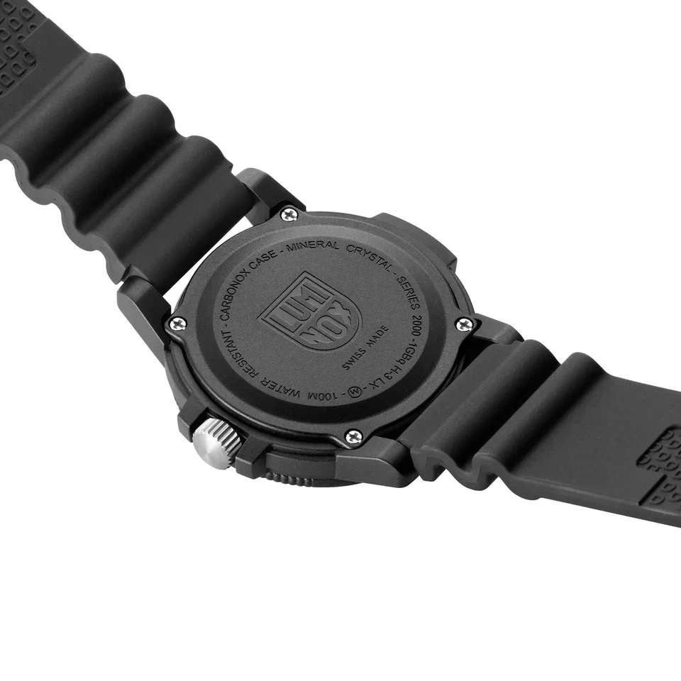 Luminox Sea Bass Men's CARBONOX Black Dial Rubber Strap Watch - X2.2001 - Image 3 of 4
