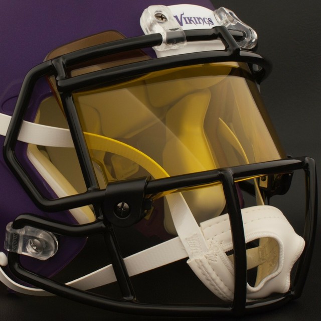 MINNESOTA VIKINGS NFL DMAXX Football Helmet EYE SHIELD / VISOR (YELLOW
