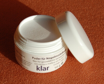Aufbau und French Acryl Pulver  klar  Puder 10 g