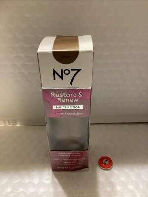 No7 Restore & Renew Multi Action Serum Foundation Umber READ