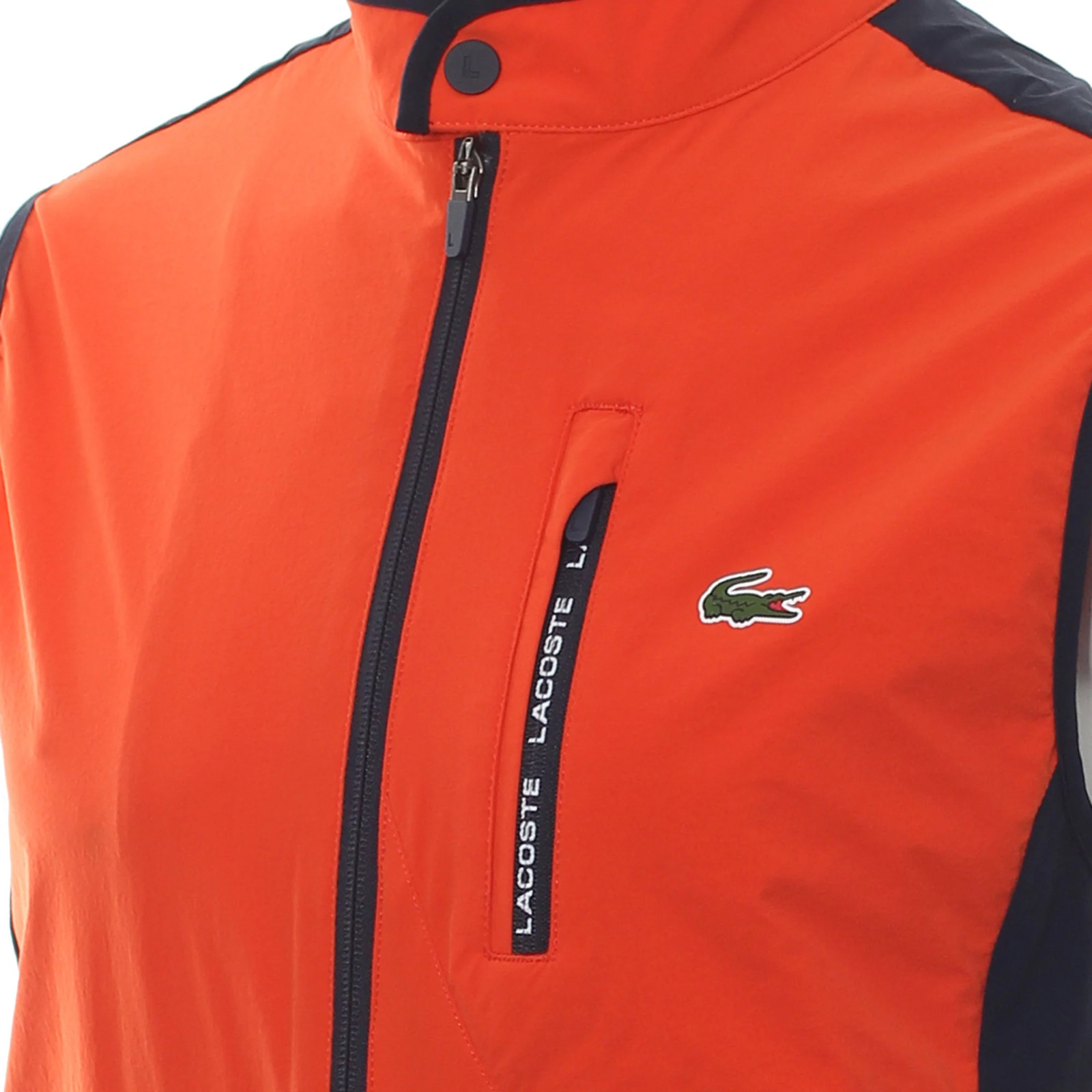 Lacoste SPORT Light Water-Resistant Golf Vest BH4672-145 RED/NAVY Sz.50/M image 6