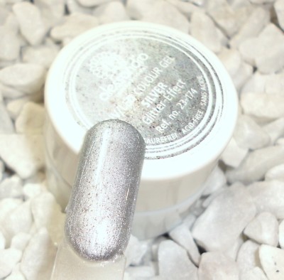 Alessandro UV  LED Farbgel Farbe: Silver Glitter Effect  Nagelstudio Gel Neu