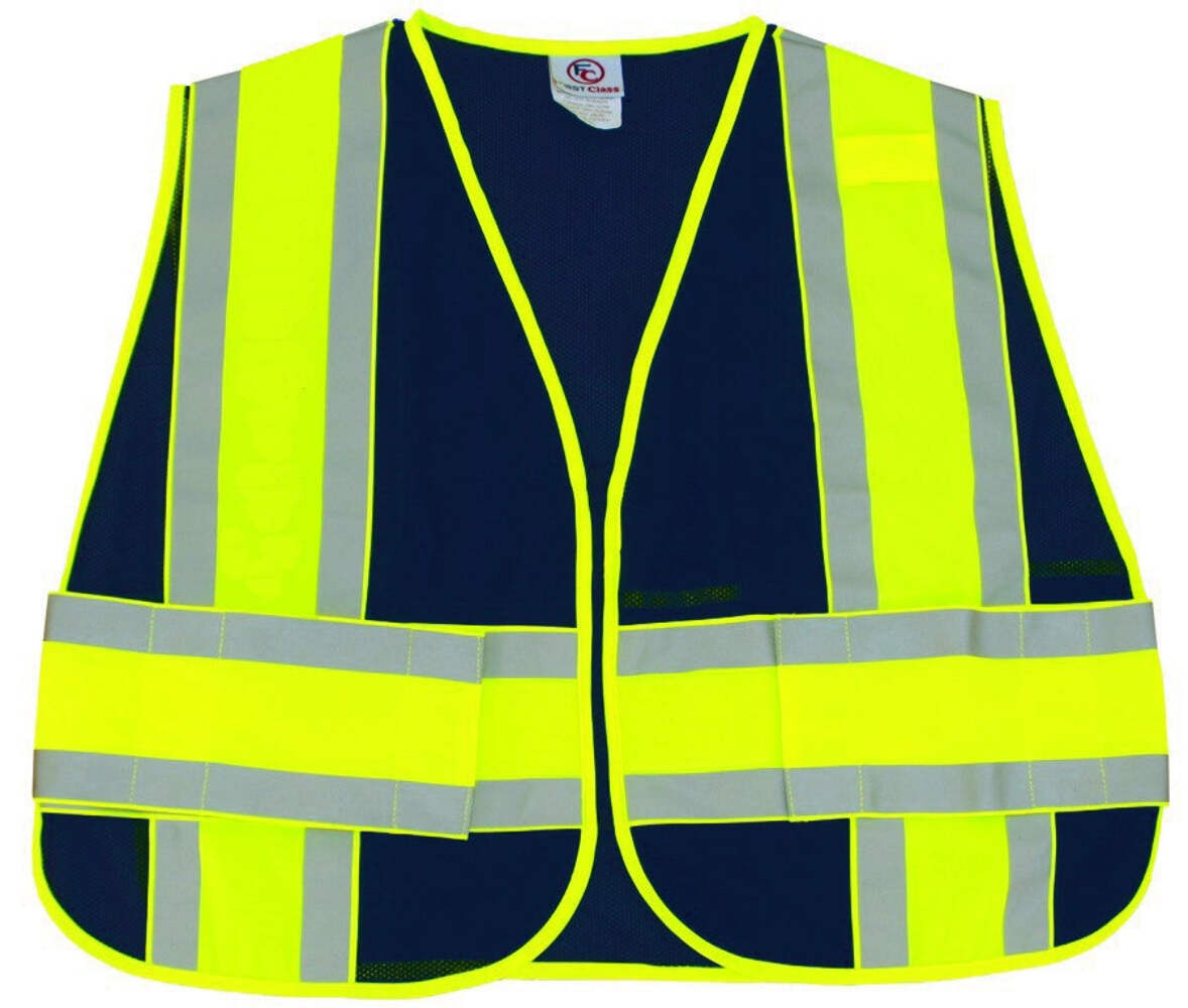 High Visibility Reflective Duty Vests (Dark Navy) - second product detail image