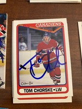New York Islanders Tom Chorske Signed 1991 OPC Card