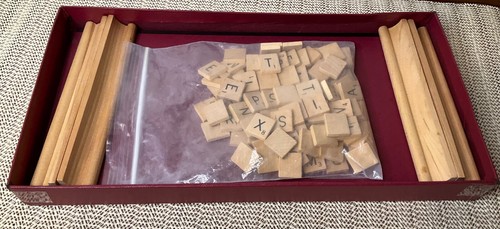 Vintage Selchow & Righter Scrabble Board Game Copyright 1948 - Fair Condition - Picture 12 of 20