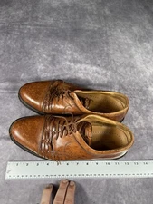 Johnston Murphy Shoes Mens 10.5 Passport Brown Made In Italy