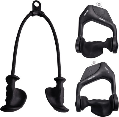 Ergonomic Triceps Rope Pull down with Anti-Slippery Natural Rubber Grip for Acti