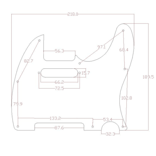 Standard 8 Hole Tele Guitar Pickguard Scratch Plate fits US TL Telecaster Guitar - Picture 18 of 24