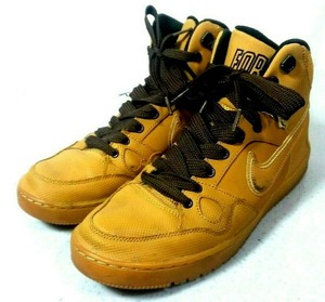 Nike Son Of Force Mid Winter Shoes Men Size 9 5 Fat Laces Wheat Brown Tan 9 19 Ebay