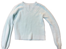 girl's blue cable knit sweater by Gap Kids size XL 100 cotton pullover