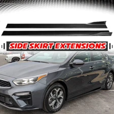 Carbon Fiber Style Side Skirt Body Kit For Kia Forte Sedan 2019-2021-2022