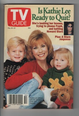 TV Guide Magazine Dec 16 1995 Kathie Lee Gifford Cassidy JAG David James Elliott