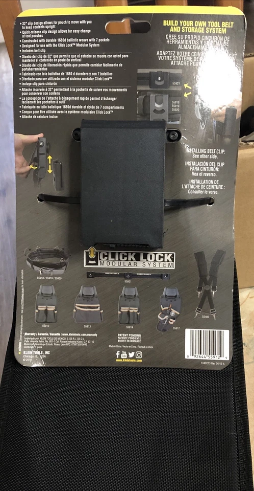 Klein Tools 55912 Tradesman Pro Modular Piping Tool Pouch with Belt Clip - Image 2 of 4