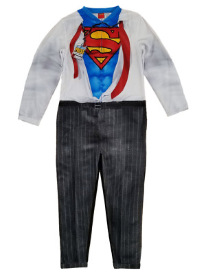 DC Comics Superman Costume Pigiama Union Suit Con Cappuccio Per Uomo - Senza Piedi, Taglia S/M