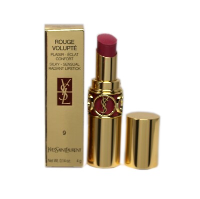 YSL ROUGE VOLUPTE SILKY-SENSUAL RADIANT LIPSTICK 4G #9-ROSE CARESSE YSL35334