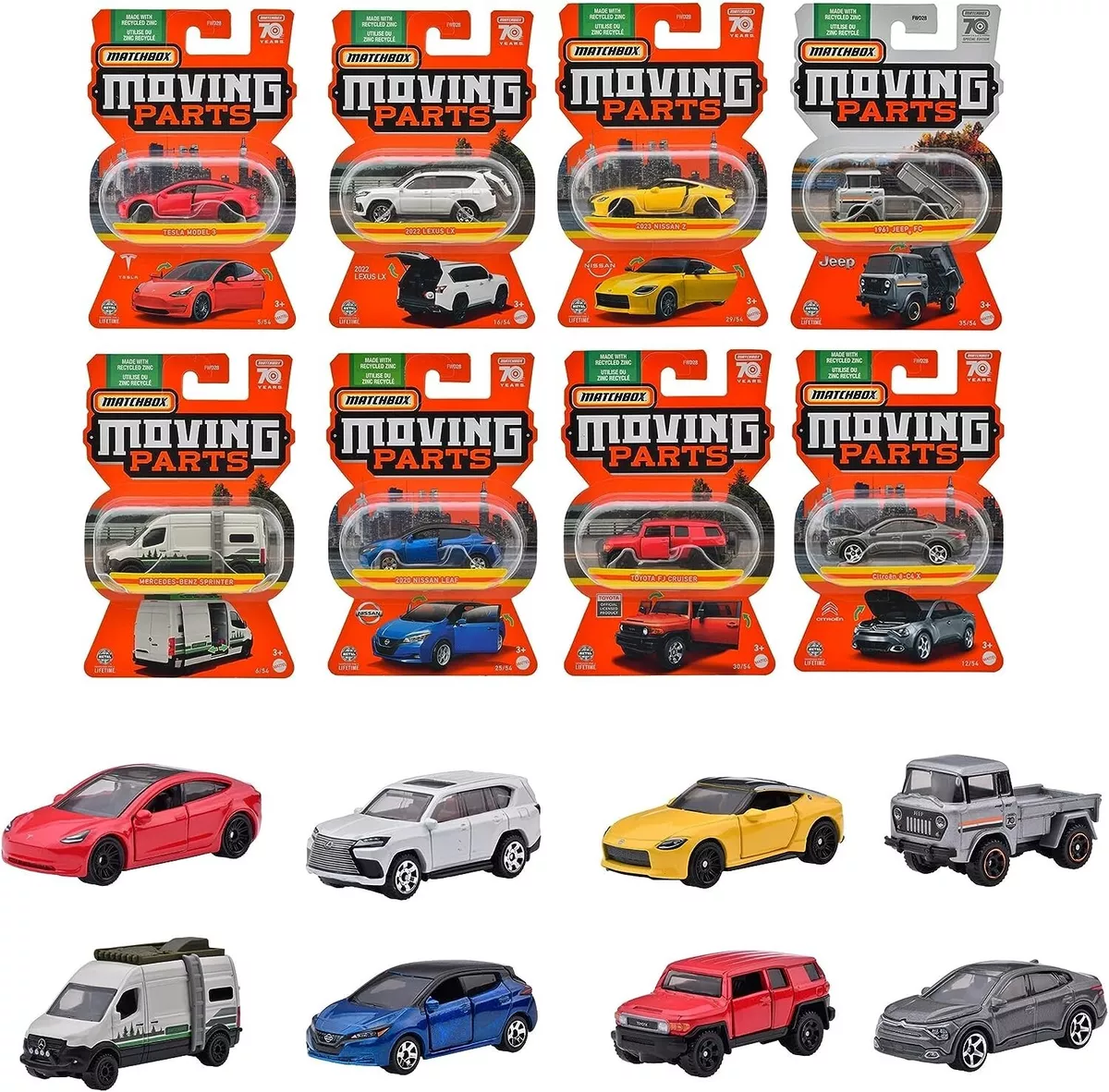 Matchbox 1:64 Car Moving Parts - Assorted