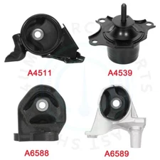 4Pcs Engine Motor Mount Kit For 2001 Honda Civic A4539 A6588 A6589 A4580