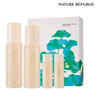 NATURE REPUBLIC Snail Solution Special 4-items Set Skin Booster + Emulsion Set