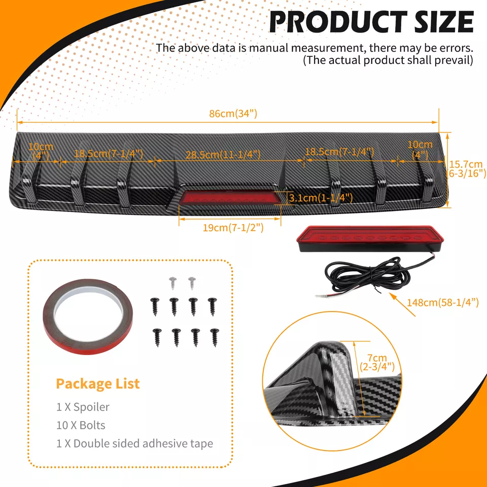 Labio de parachoques difusor inferior trasero de coche con aspecto de carbono para Acura TL TLX NSX RLX TSX Foto 2 de 4