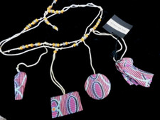 See by Chloe ladies belt NEW beads fabric rope self tie acessory
