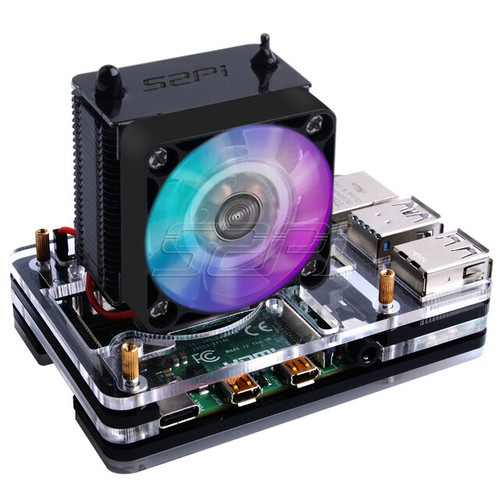 52Pi Raspberry Pi 4 Model B ICE Tower Cooling Fan With 5-Layer Case Shell - Picture 16 of 18