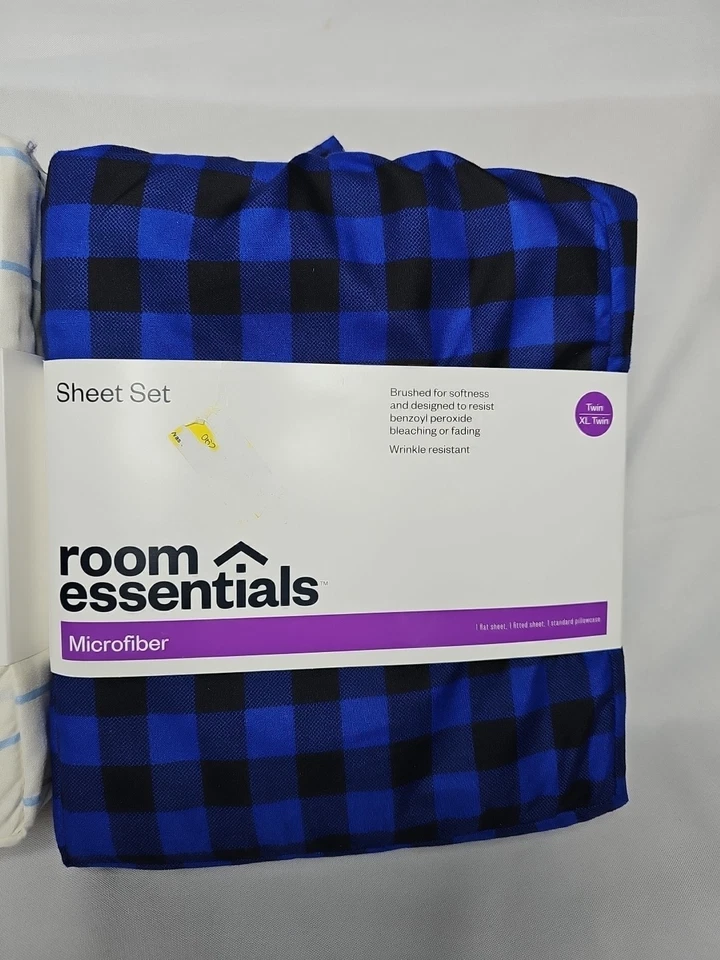 Conjunto de lençóis duplos de microfibra 2 quartos Essentials duplo/XL 3 peças NOVO - Imagem 3 de 3