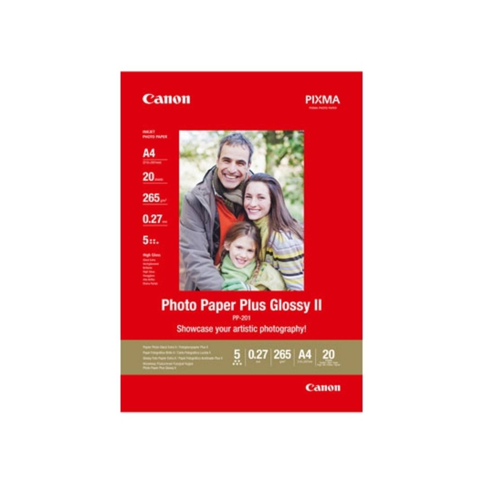Canon PP-201 Glossy II Photo Paper Plus A4 - 20 Sheets - 2311B019 - Image 10