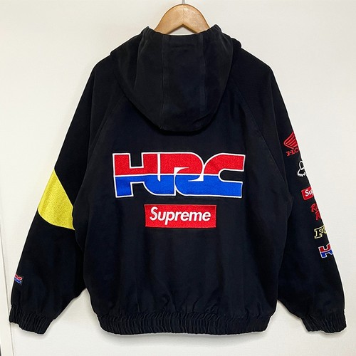 Supreme Honda Fox Racing Puffy Zip Up Jacket Black FW… - Gem