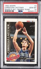 1992 HOOPS MAGIC'S ALL-ROOKIES #3 CHRISTIAN LAETTNER PSA 10