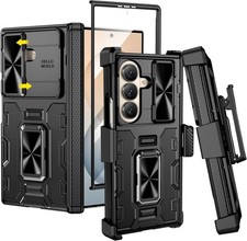 VEGO for Galaxy Z Fold 8 Ultra Case with Belt Clip Holster A-Black